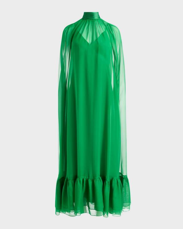 Lanelle Maxi Cape Dress